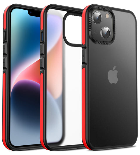 iPhone 14 Plus Frosted Matte Case Shockproof TPU Frame Cover