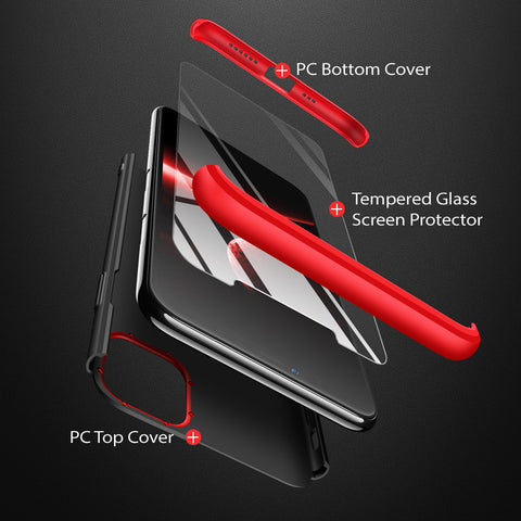 Casus® Full Coverage Case with Tempered Glass Screen Protector For iPhone 11 | iPhone 11 Pro Max
