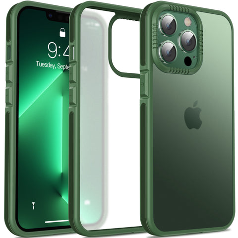 iPhone 13 Pro Max Frosted Matte Case Shockproof TPU Frame Cover