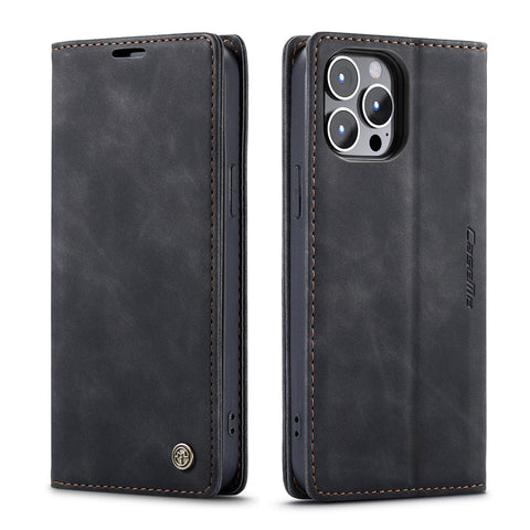 iPhone 14 Pro Wallet Case Leather Classic Luxury Cover