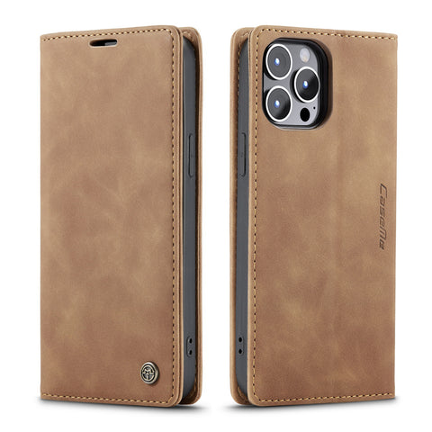 iPhone 14 Plus Wallet Case Leather Classic Luxury Cover