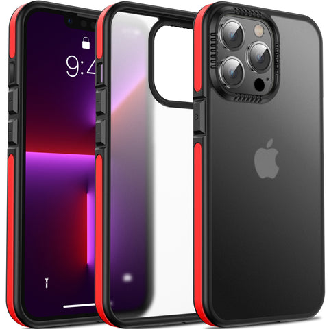iPhone 13 Pro Max Frosted Matte Case Shockproof TPU Frame Cover