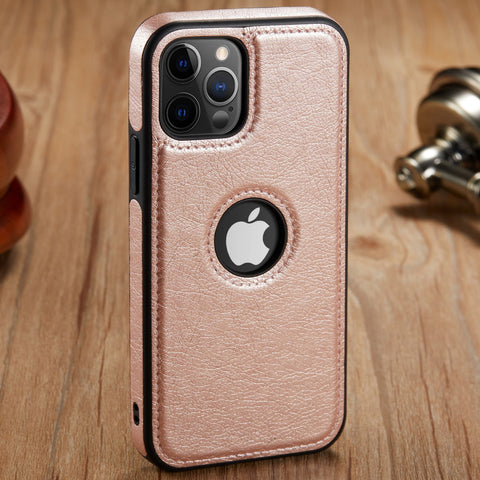 iPhone 12 Pro Max Case Logo View Leather Slim Luxury Classic Cover