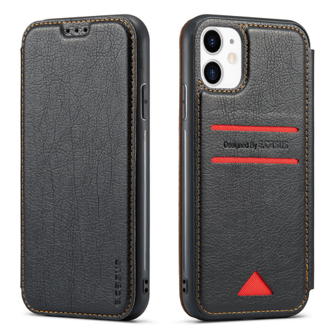 Casus® Back Wallet Leather Magnetic Cover Case For iPhone 11 | iPhone 11 Pro Max
