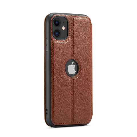 Casus® Slim Logo View Smooth Leather Magnetic Wallet Case For iPhone 11 | iPhone 11 Pro Max