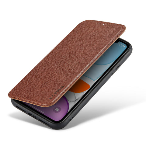 Casus® Slim Logo View Smooth Leather Magnetic Wallet Case For iPhone 11 | iPhone 11 Pro Max