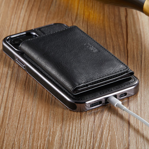 iPhone 12 | iPhone 12 Pro Case MagSafe Compatible Removable Magnetic Wallet Cover