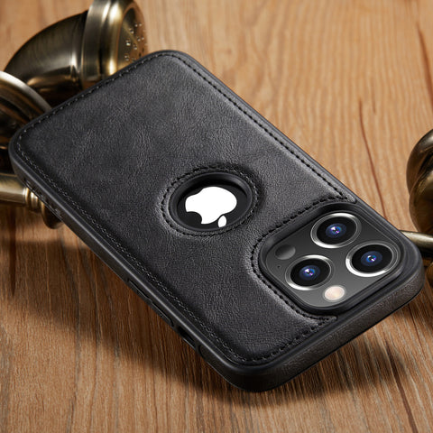 iPhone 12 Pro Max Case Logo View Leather Slim Luxury Classic Cover