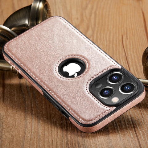 iPhone 12 Pro Max Case Logo View Leather Slim Luxury Classic Cover