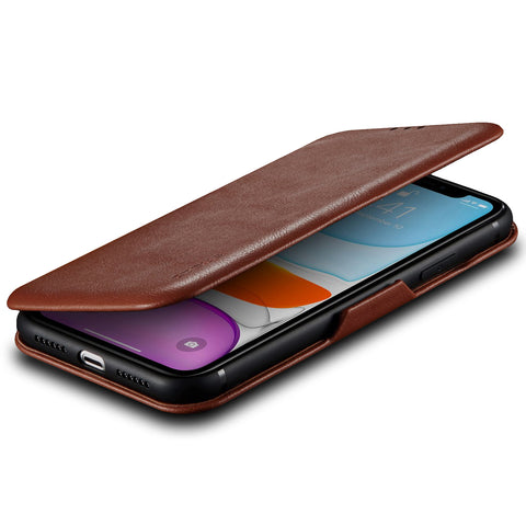 Casus® Slim Logo View Smooth Leather Magnetic Wallet Case For iPhone 11 | iPhone 11 Pro Max