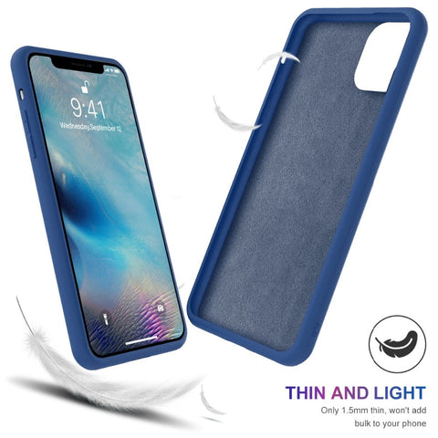 iPhone 11 Pro Case Liquid Silicone Soft Flexible Cover