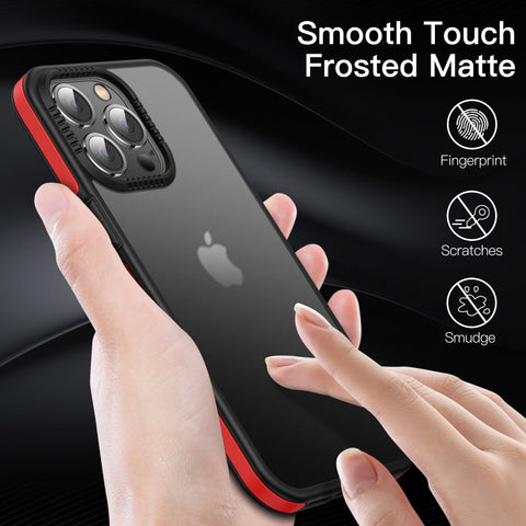 iPhone 13 Pro Max Frosted Matte Case Shockproof TPU Frame Cover