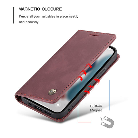 iPhone 14 Wallet Case Leather Classic Luxury Cover