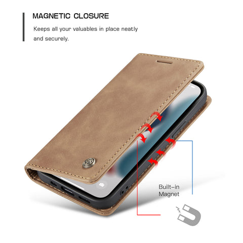 iPhone 14 Pro Wallet Case Leather Classic Luxury Cover