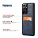 MOHEYO Compatible with Samsung Galaxy S21 Ultra Back Wallet Card Holder Slot Case with Side Grip PU Leather Slim Thin Cover