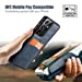 MOHEYO Compatible with Samsung Galaxy S21 Ultra Back Wallet Card Holder Slot Case with Side Grip PU Leather Slim Thin Cover