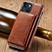 MOHEYO Designed for iPhone 13 Case Compatible with MagSafe Charger Magnetic Removable Wallet Card Holder Slim Thin Leather Cover