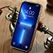 MOHEYO Logo View Compatible with iPhone 13 Pro Case Slim Premium Vegan Leather Classic Luxury Elegant Thin Cover (2021) 6.1"