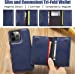 MOHEYO Designed for iPhone 13 Pro Max Case Compatible with MagSafe Charger Magnetic Removable Wallet Card Holder Slim Thin Leather Cover
