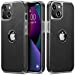 MOHEYO Logo View Compatible with iPhone 13 Case Slim Premium Vegan Leather Classic Luxury Elegant Thin Cover (2021) 6.1"