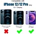 MOHEYO Designed for iPhone 12 Pro I iPhone 12 Case Compatible with MagSafe Charger Magnetic Removable Wallet Card Holder Slim Thin Leather Cover