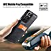 MOHEYO Compatible with Samsung Galaxy S21 Ultra Back Wallet Card Holder Slot Case with Side Grip PU Leather Slim Thin Cover