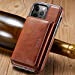 MOHEYO Designed for iPhone 13 Pro Max Case Compatible with MagSafe Charger Magnetic Removable Wallet Card Holder Slim Thin Leather Cover