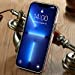 MOHEYO Logo View Compatible with iPhone 13 Pro Case Slim Premium Vegan Leather Classic Luxury Elegant Thin Cover (2021) 6.1"