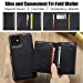 MOHEYO Designed for iPhone 12 Pro I iPhone 12 Case Compatible with MagSafe Charger Magnetic Removable Wallet Card Holder Slim Thin Leather Cover