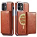 MOHEYO Designed for iPhone 12 Pro I iPhone 12 Case Compatible with MagSafe Charger Magnetic Removable Wallet Card Holder Slim Thin Leather Cover