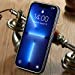 MOHEYO Logo View Compatible with iPhone 13 Pro Case Slim Premium Vegan Leather Classic Luxury Elegant Thin Cover (2021) 6.1"