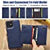 MOHEYO Designed for iPhone 12 Pro I iPhone 12 Case Compatible with MagSafe Charger Magnetic Removable Wallet Card Holder Slim Thin Leather Cover