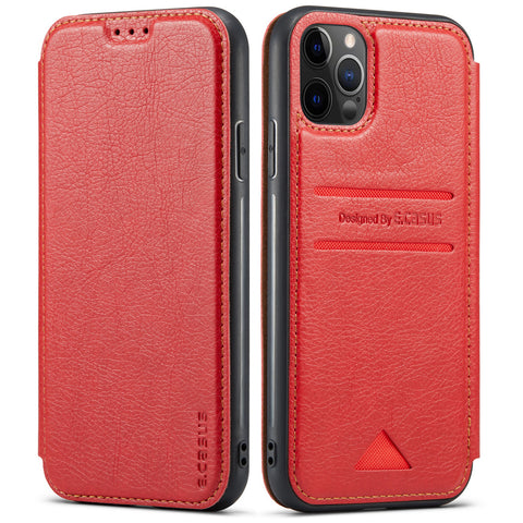 Casus® Back Wallet Leather Magnetic Cover Case For iPhone 12 Pro Max