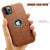 iPhone 12 mini Case Logo View Slim Leather Thin Luxury Classic Cover