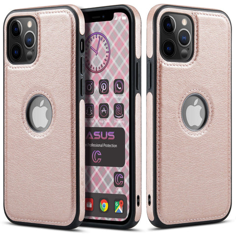 iPhone 12 Pro Max Case Logo View Leather Slim Luxury Classic Cover