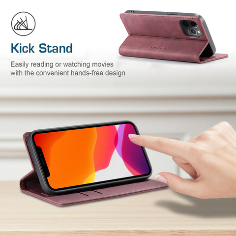 iPhone 14 Wallet Case Leather Classic Luxury Cover