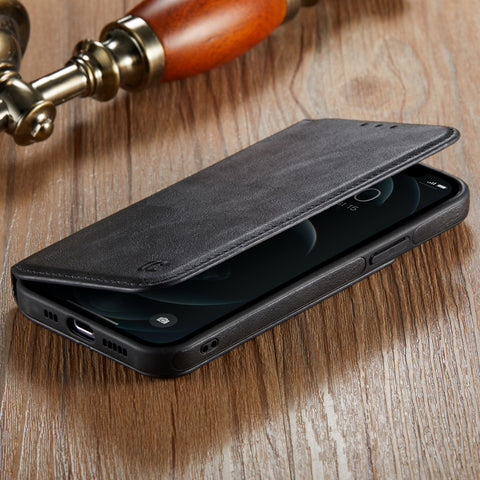 iPhone 11 Pro Max Case Wallet Leather Card Holder Logo View Cover
