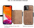 Leather Wallet with Zipper Magnetic Flip Cover Card Holder Case for iPhone 12 mini