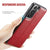 MOHEYO Slim Thin Vegan Leather Case Luxury Classic Cover Compatible with Samsung Galaxy S21 Plus 5G