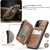 Leather Wallet with Zipper Magnetic Flip Cover Card Holder Case for iPhone 11