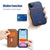 MOHEYO Slim Magnetic Flip Cover with Card Slot Vegan Leather Case Compatible with iPhone 12/12 Pro