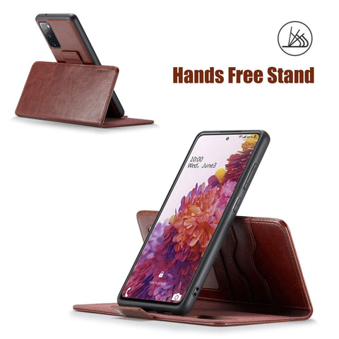 MOHEYO 2-in-1 Wallet Case Compatible with Samsung Galaxy A72 5G Vegan Leather PU Magnetic Detachable Removable Card Case Flip Cover