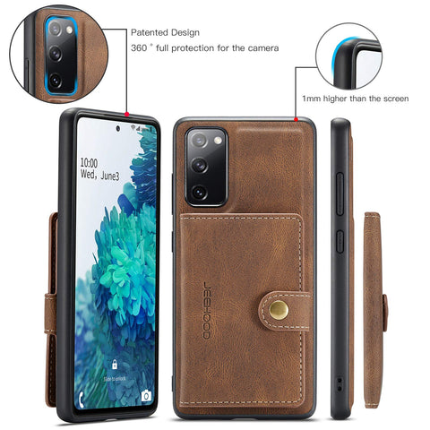 MOHEYO Compatible with Samsung Galaxy A52 5G Case Wallet PU Leather Magnetic Detachable Removable Card Holder Flip Cover