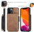 Leather Wallet with Zipper Magnetic Flip Cover Card Holder Case for iPhone 11 Pro