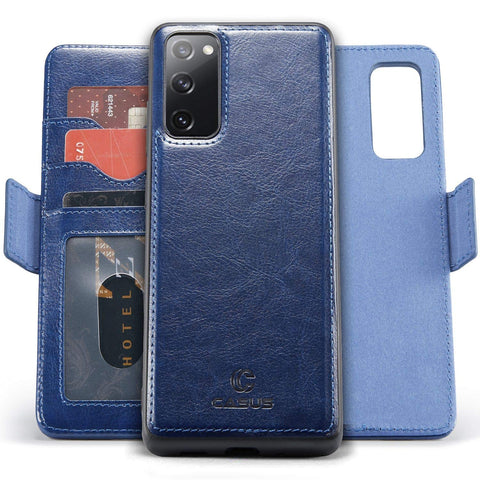 MOHEYO 2-in-1 Wallet Case Compatible with Samsung Galaxy A52 5G Vegan Leather PU Magnetic Detachable Removable Card Case Flip Cover