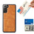 MOHEYO Compatible with Samsung Galaxy S21 Back Wallet Card Holder Slot Case with Side Grip PU Leather Slim Thin Cover