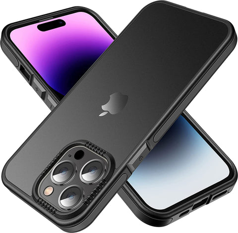 iPhone 14 Pro Frosted Matte Case Shockproof TPU Frame Cover