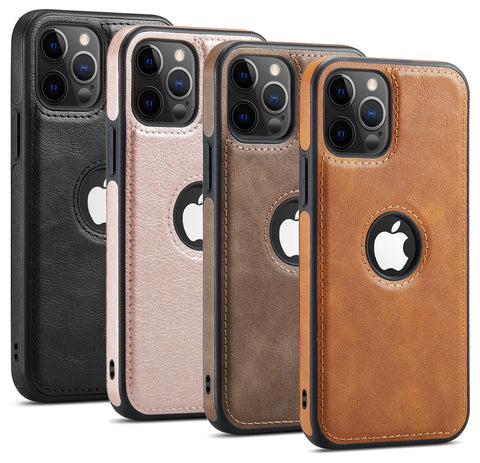 iPhone 12 Pro Max Case Logo View Leather Slim Luxury Classic Cover