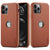 iPhone 11 Pro Max Case Slim Logo View Saffiano Faux Leather Thin Cover