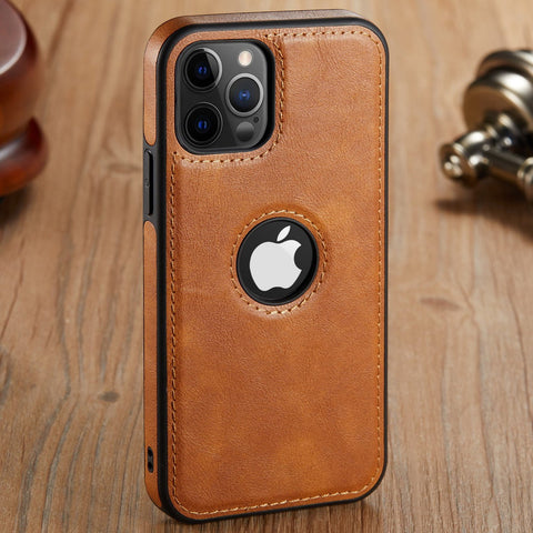 iPhone 13 Pro Max Logo View Case Leather Slim Luxury Classic Cover